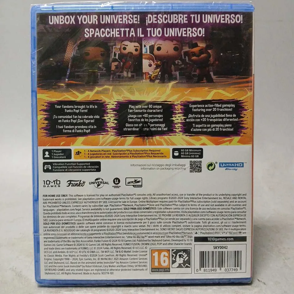 SEALED FUNKO FUSION (PS5)