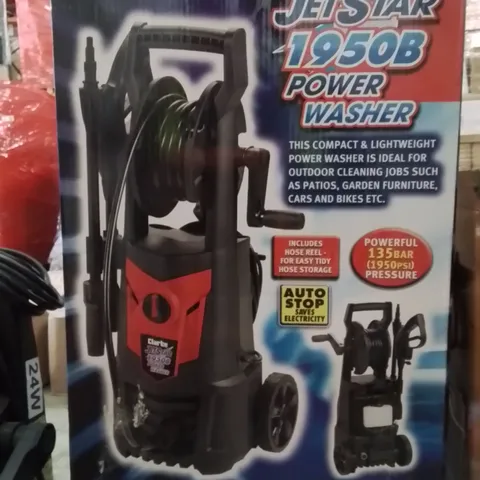 BOXED CLARKE JETSTAR 1950B 1950PSI PRESSURE WASHER (230V)
