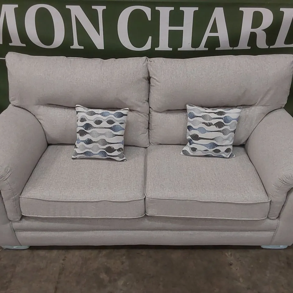 QUALITY DESIGNER PADSTOW FABRIC UPHOLSTERED 3 SEATER SOFA