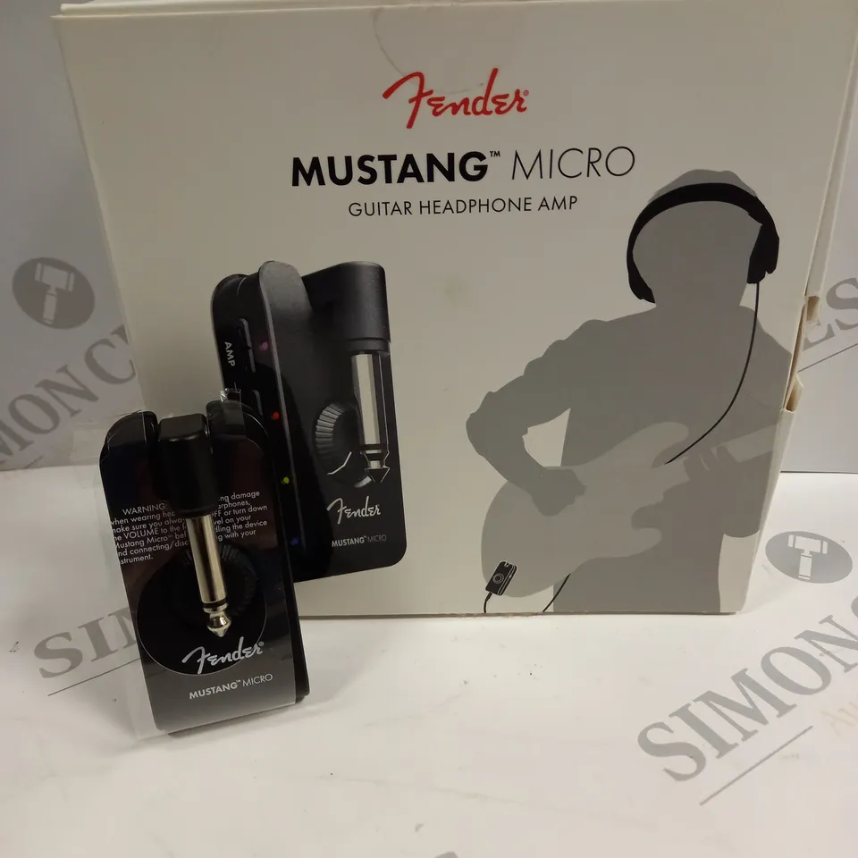 BOXED FENDER MUSTANG MICRO GUITAR HEADPHONE AMP