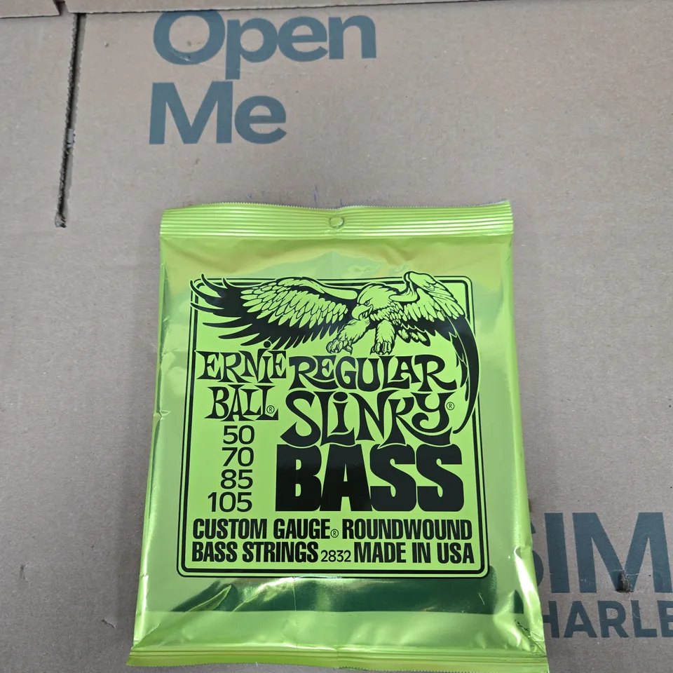 ERNIE BALL SLINKY BASS STRINGS – CUSTOM GAUGE 50-70-85-105, MADE IN USA