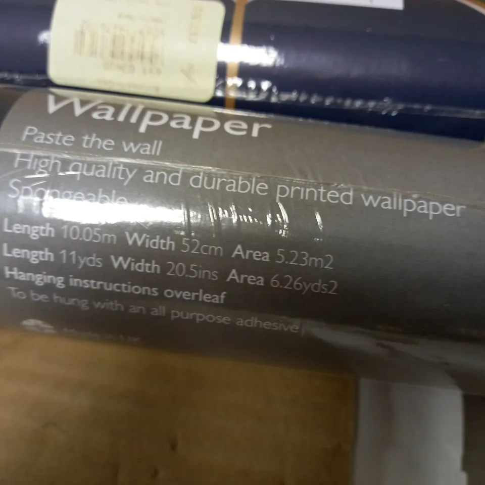 JOHN LEWIS FILMORE NAVY WALLPAPER 2 ROLLS
