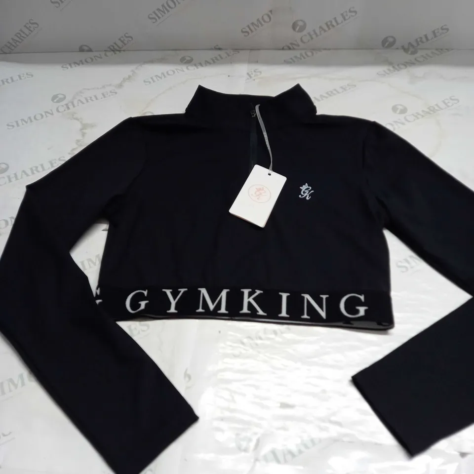 GYMKING SPORT IMPACT 1/4 ZIP FUNNEL SHIRT SIZE 12