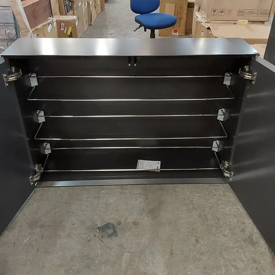 DESIGNER BLACK SIDEBOARD (1 BOX)