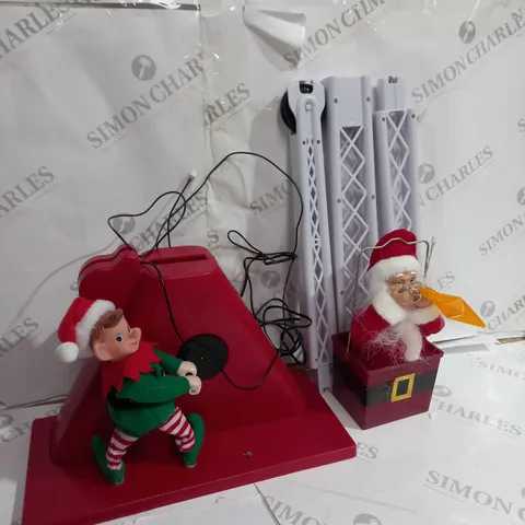 MR CHRISTMAS ANIMATED LIGHT UP CLIMBING CHRISTMAS CRANE