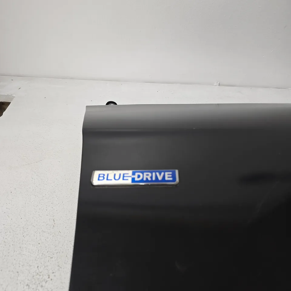 BLACK CURVED CAR BODY PANEL WITH BLUE DRIVE BADGE – WHEEL-ARCH/FENDER TRIM