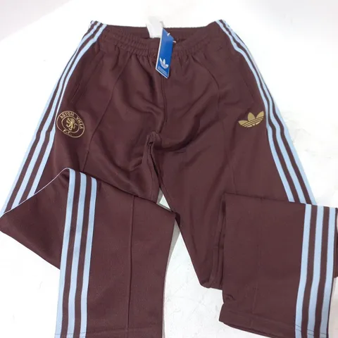 ASHTON VILLA FC TRACK PANTS IN BROWN - UK M