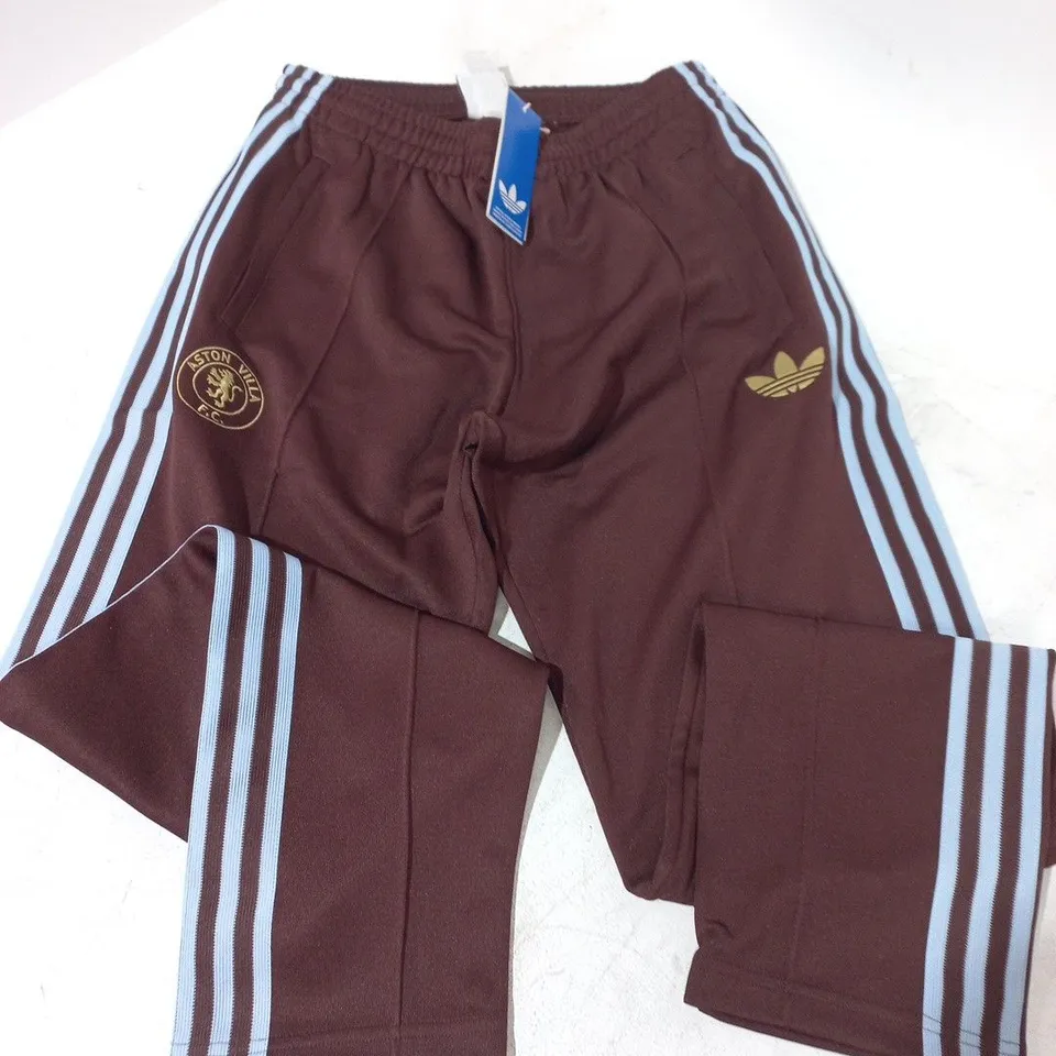 ASHTON VILLA FC TRACK PANTS IN BROWN - UK M