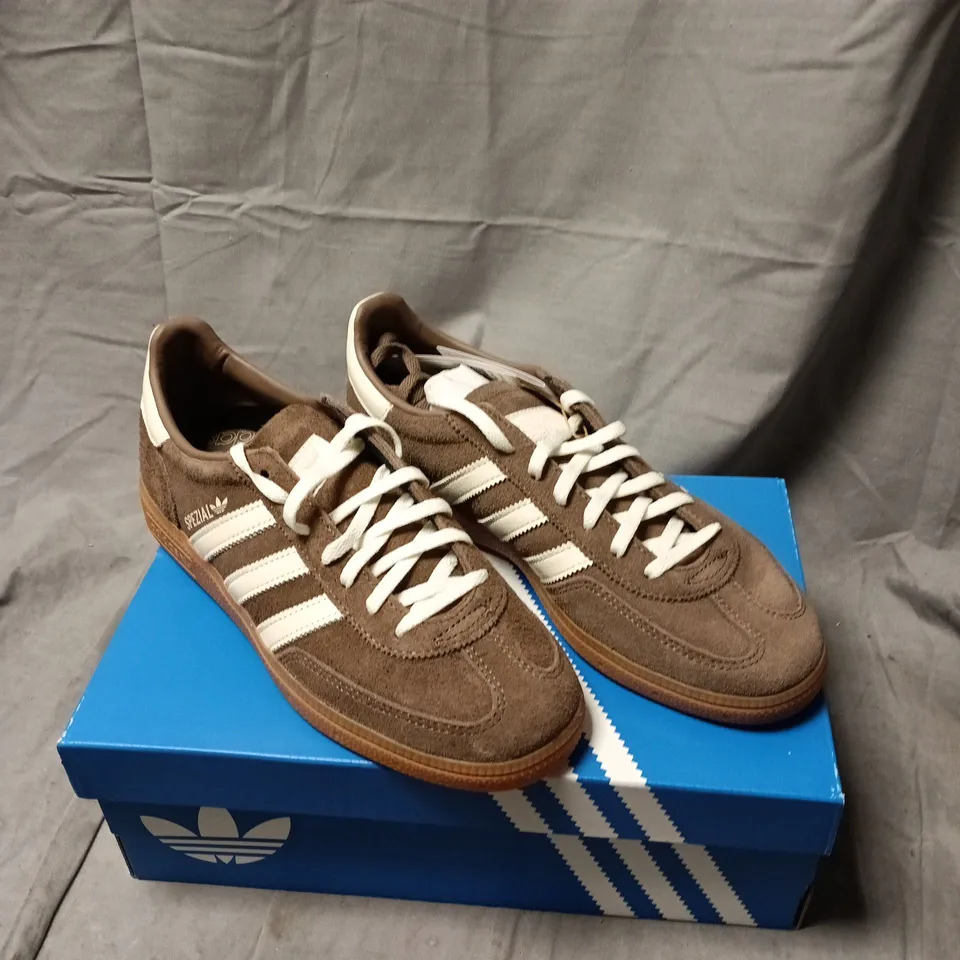 ADIDAS SPEZIAL BROWN SUEDE TRAINERS – BOXED SIZE 7