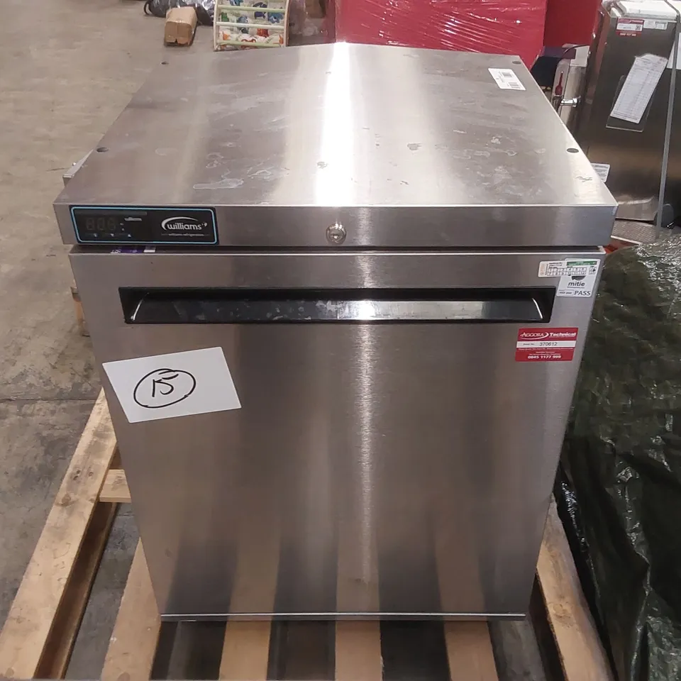 WILLIAMS HA135SA HC R2 UNDERCOUNTER SINGLE DOOR FRIDGE