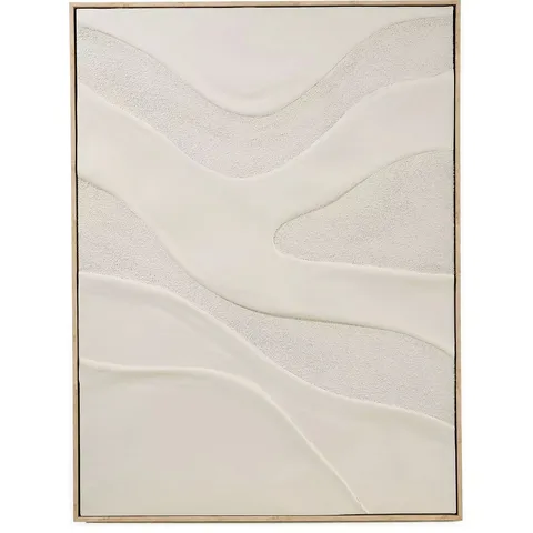 WHITE SAND HAND PAINT CAPPED CANVAS 60X80CM