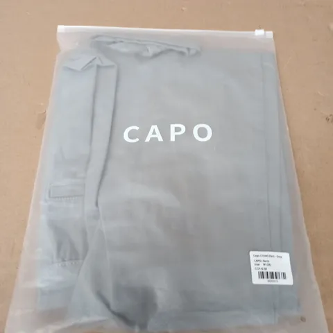 BAGGED CAPO CHINO PANTS IN GREY - M(32)