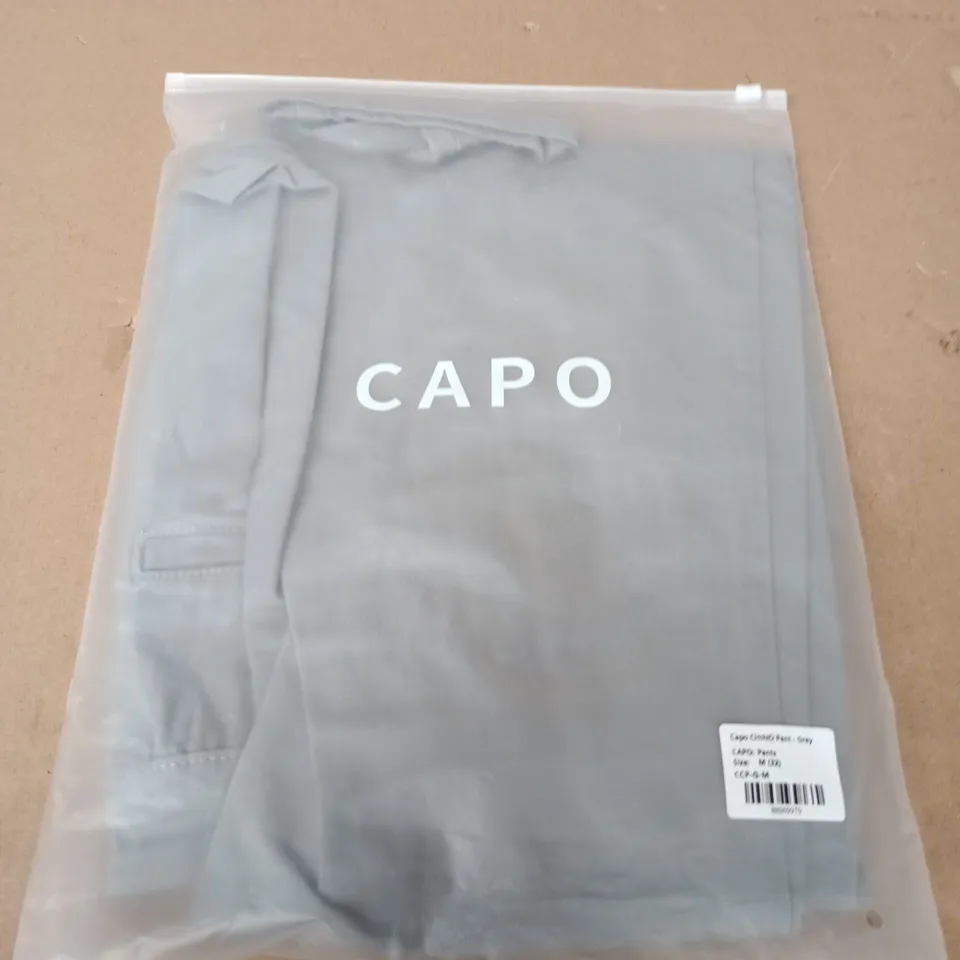 BAGGED CAPO CHINO PANTS IN GREY - M(32)