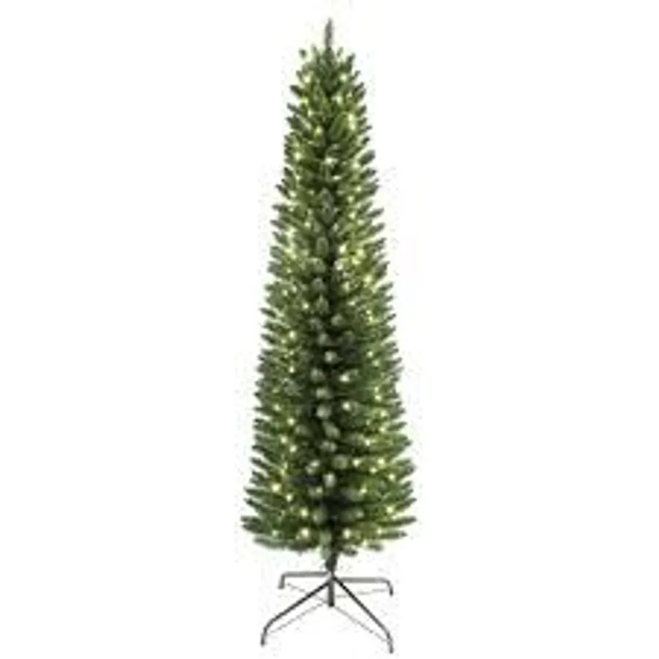 BOXED PRE-LIT 6FT PENCIL CHRISTMAS TREE - COLLECTION ONLY RRP £59.99