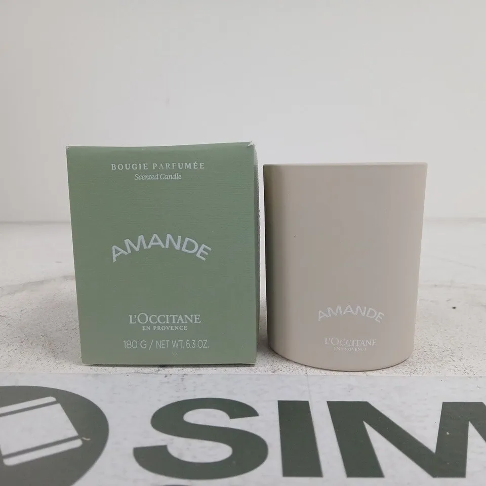 L'OCCITANE AMANDE SCENTED CANDLE – 180G (BOXED)
