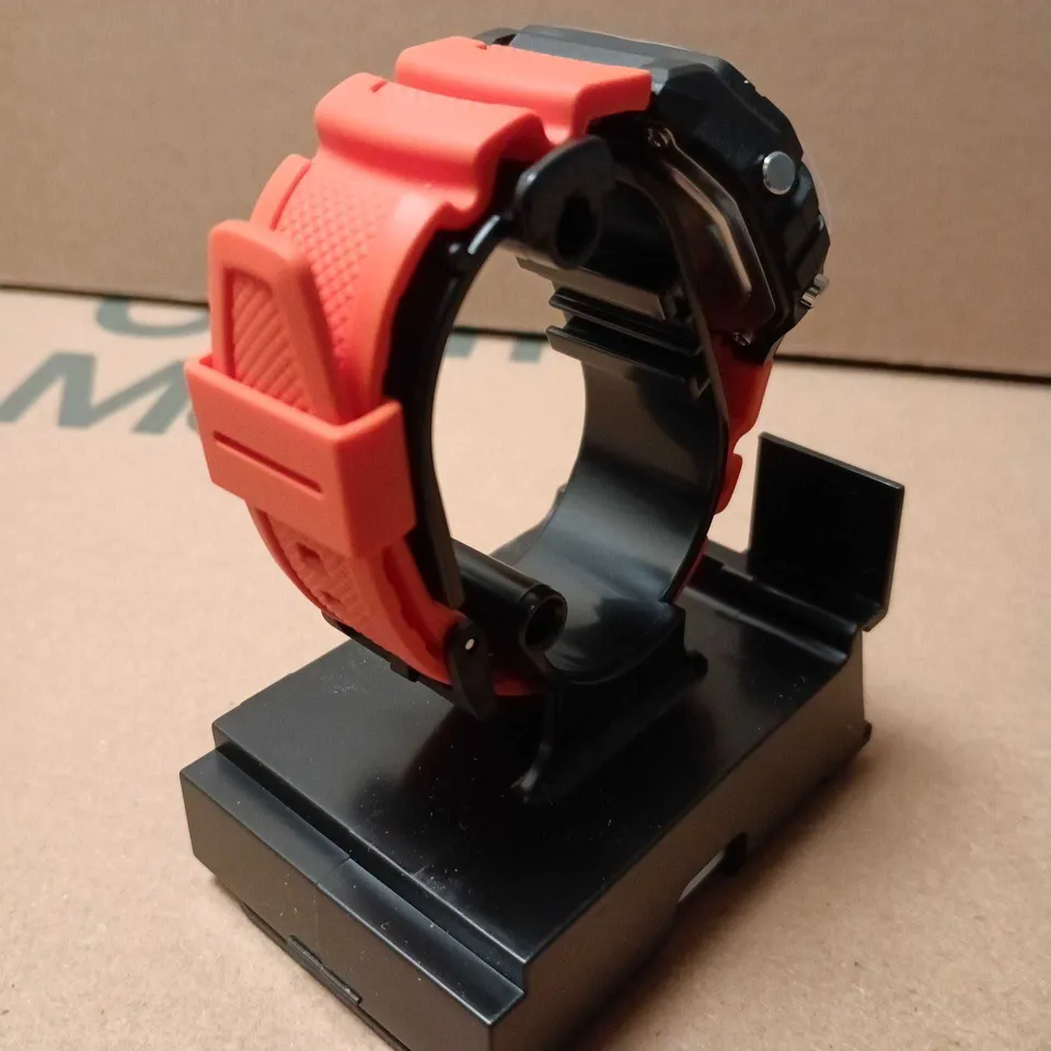 CASIO DIGITAL WATCH WITH ORANGE STRAP
