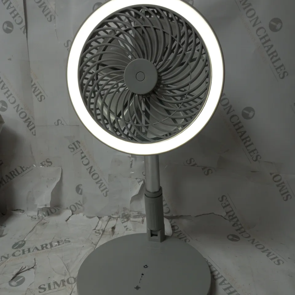 BOXED SALTER PROFESSIONAL CORDLESS LED FOLDABLE FAN, GREY