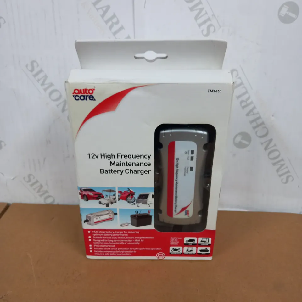 AUTO CARE 12V HIGH FREQUENCY MAINTENANCE BATTERY CHARGER