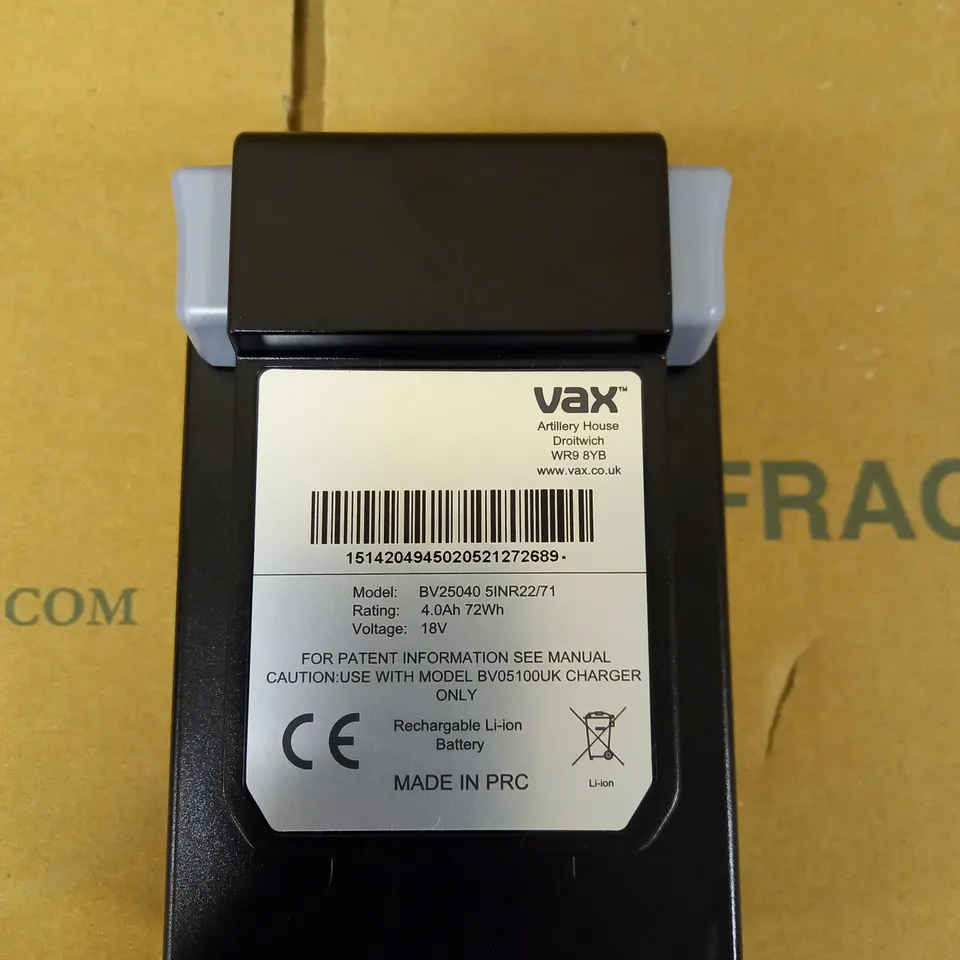 VAX ONEPWR 4.0 AH MAX BATTERY