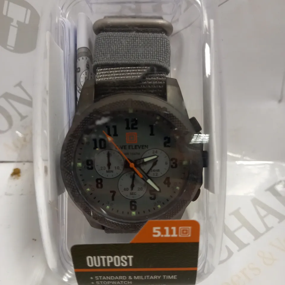 FIVE ELEVEN OUTPOST CHROMO WATCH - STORM GREY