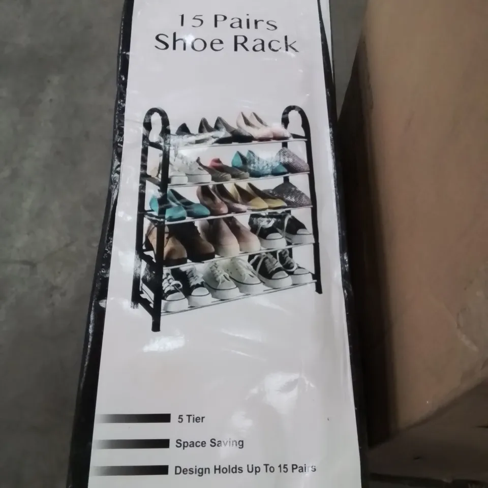 BOXED KEPLIN 15 PAIR SHOE RACK 