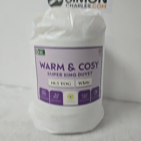 WARM & COSY SUPER KING DUVET – WHITE