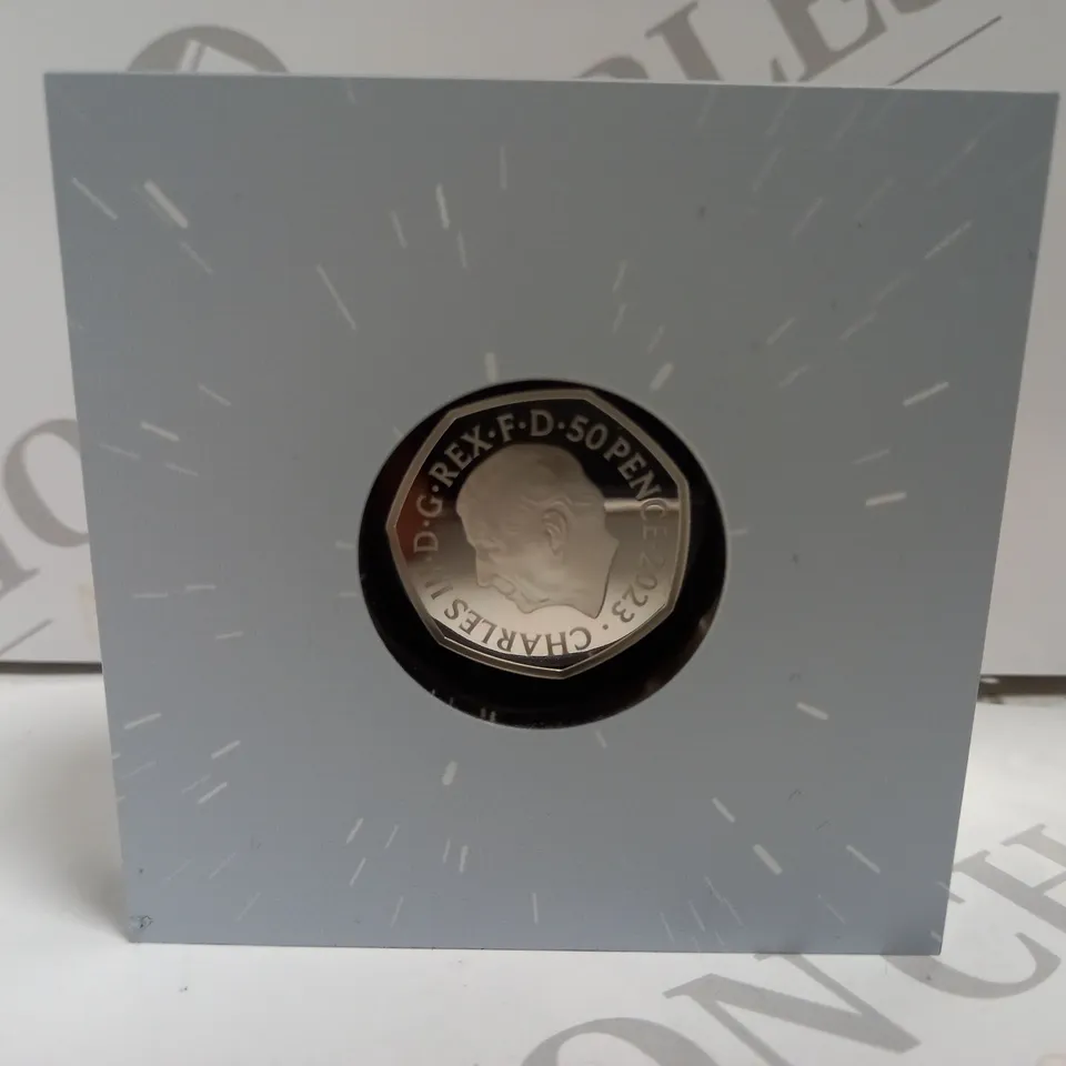 THE ROYAL MINT STAR WARS COLLECTABLE COIN - R2-D2 AND C-3PO 2023 UK 50P SILVER PROOF COIN
