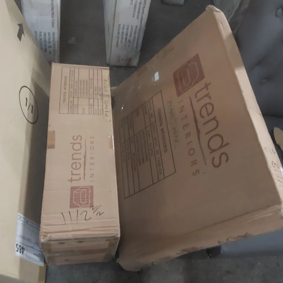 BOXED BIZET NEST OF TABLES - CLEAR GLASS (2 BOXES)