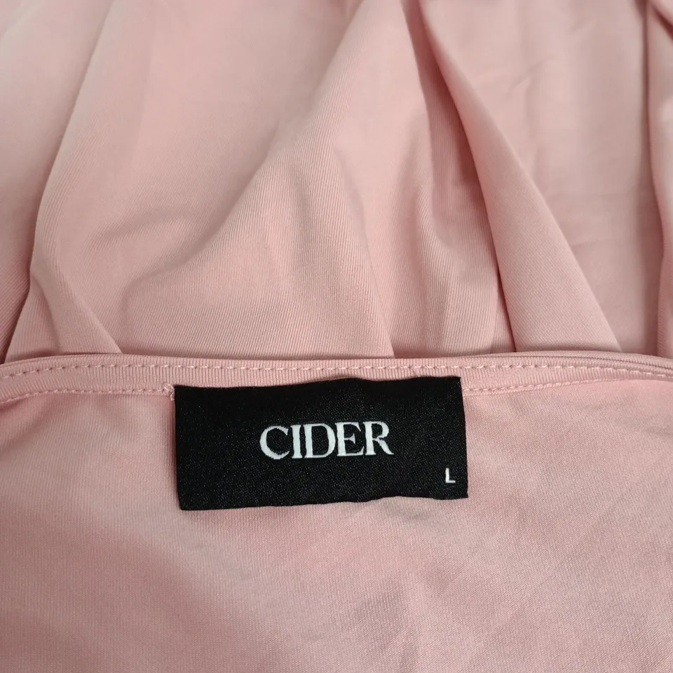 CIDER PINK LONG-SLEEVE DRESS, WOMEN'S, SIZE L