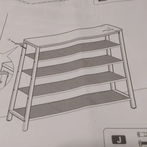 16 PAIR SHOE STORAGE BENCH (1 ITEM)
