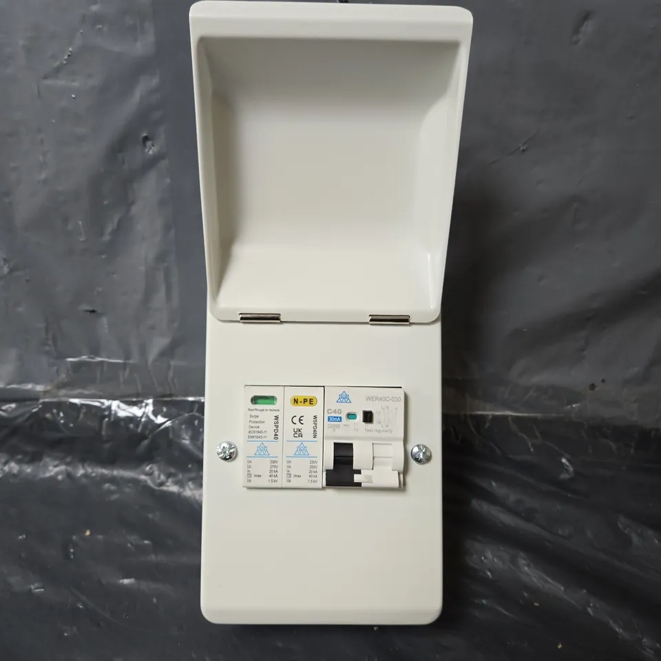 WCED WMRC40CSP 4 WAY TYPE A 40A C CURVE RCBO EV UNIT