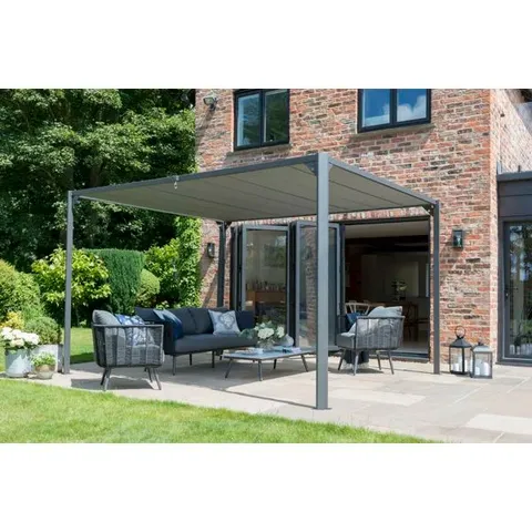 BOXED KELLISON PANDORA LEAF GAZEBO 3×3M (2 BOXES)
