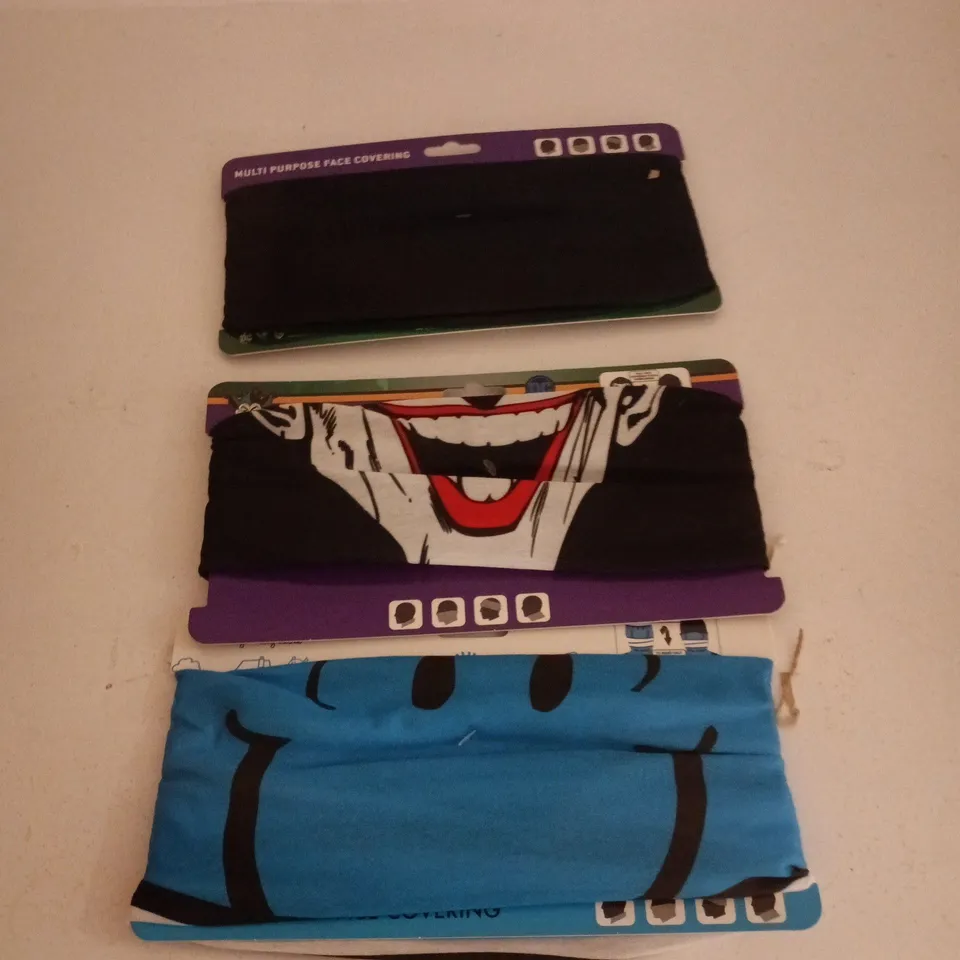 BOX OF APPROXIMATELY 20 ASSORTED MULTI PURPOSE FACE COVERINGS