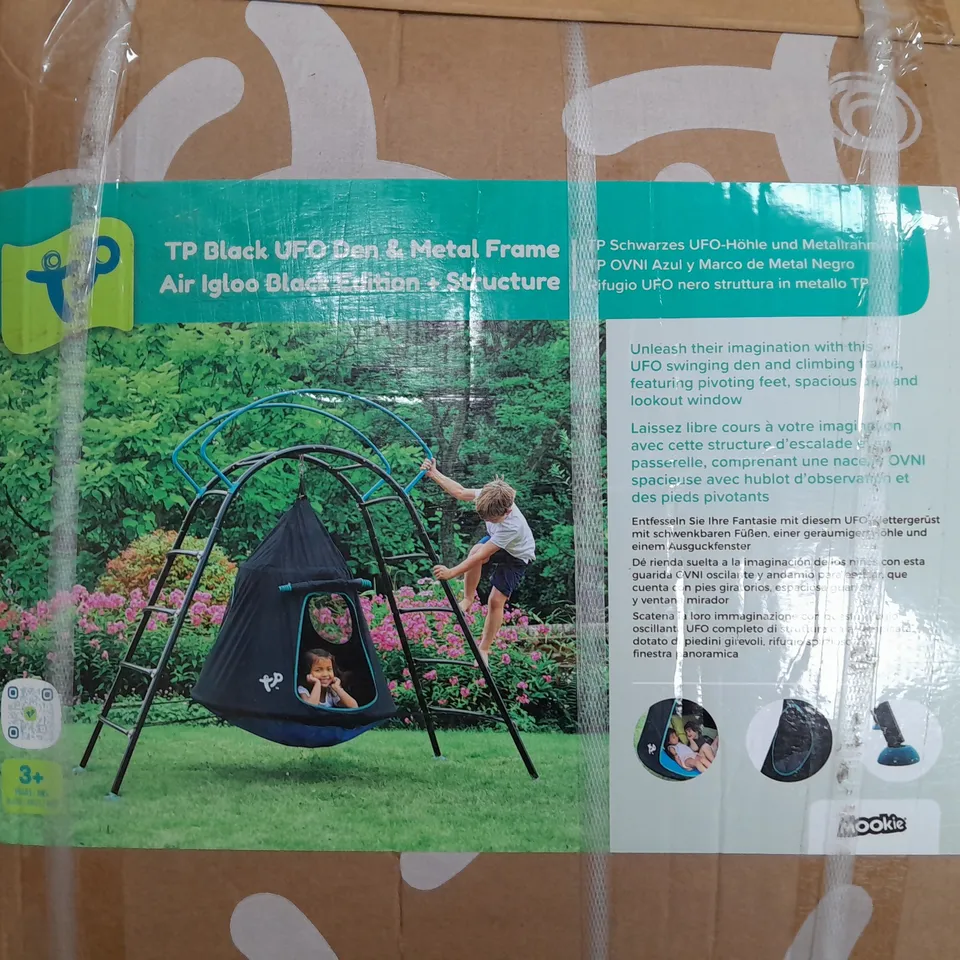 BOXED TP UFO DEN AND CLIMBING FRAME (1 BOX) - COLLECTION ONLY