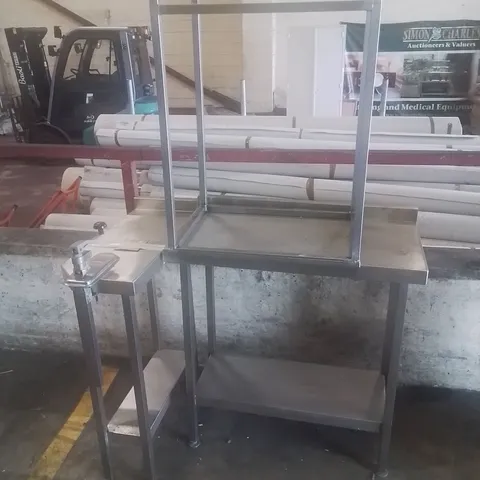 COMMERCIAL STAINLESS STEEL FOOD PREP STATIONS 