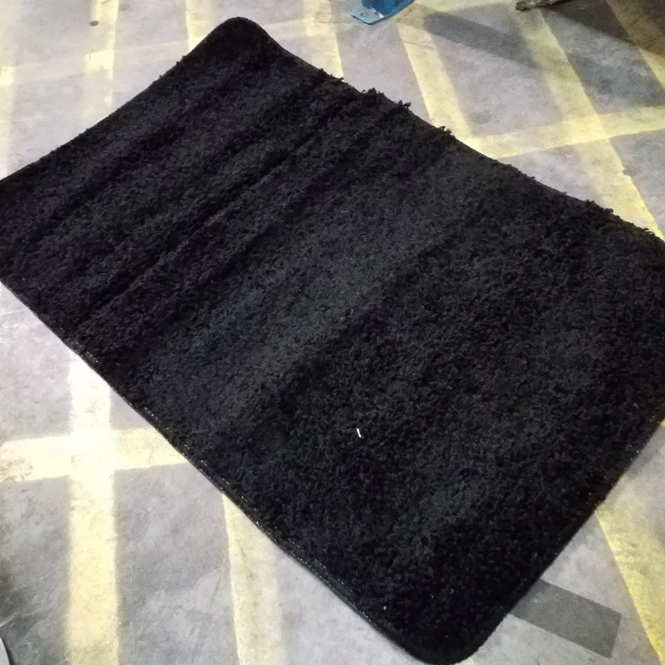 BRAND NEW PACO HOME SYDNEY 505 BATH MAT IN BLACK - 40×55CM 