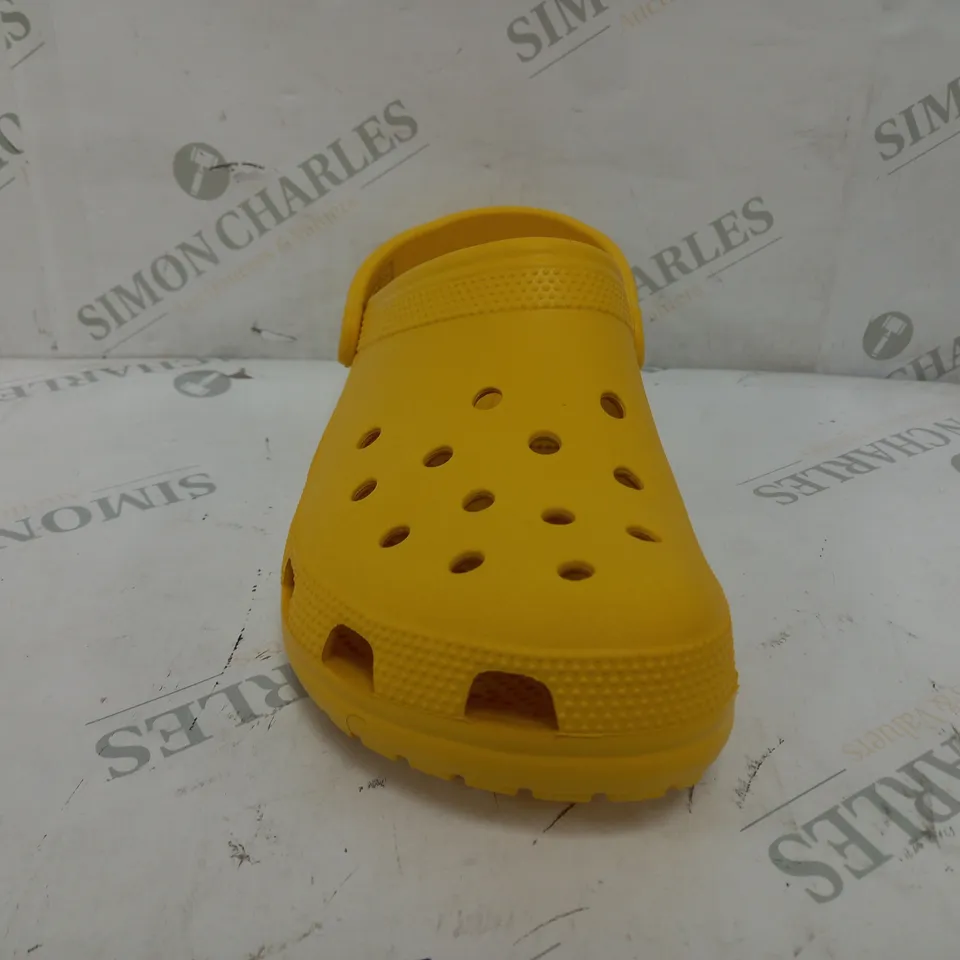 CROCS BRIGHT YELLOW CLOGS - UK 9/10