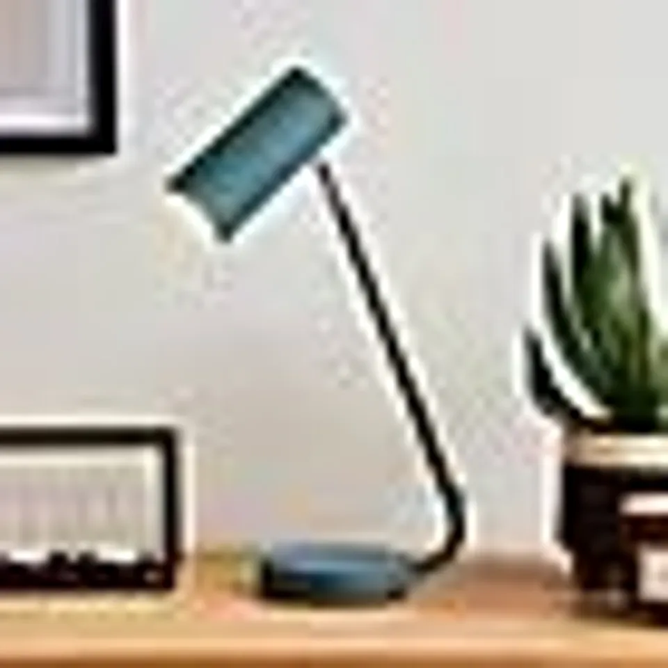 BOXED LILOU INTEGRATED LED TOUCH DIMMABLE TABLE LAMP - PACIFIC BLUE
