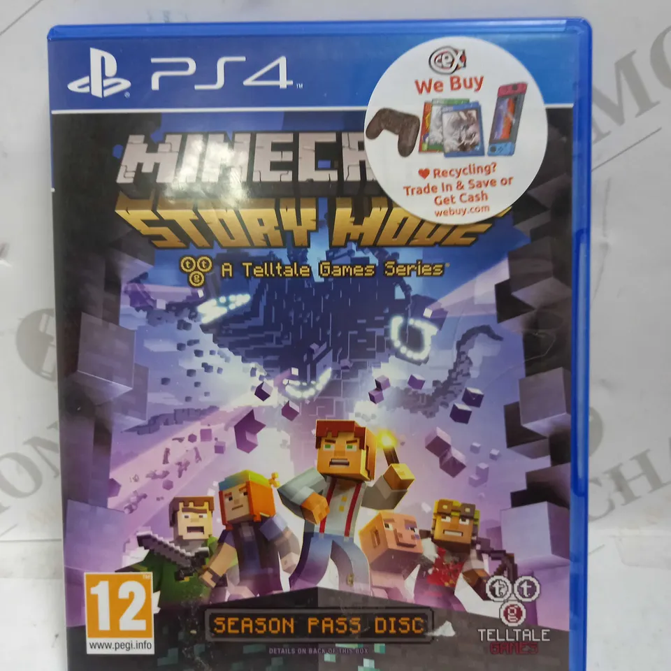 MINECRAFT STORY MODE SEASON PASS PLAYSTATION 4 GAME