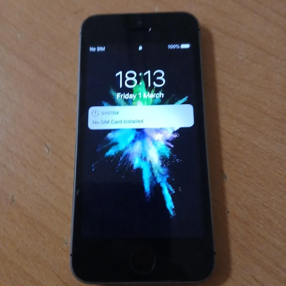 APPLE IPHONE 5 SPACE GREY – NO SIM