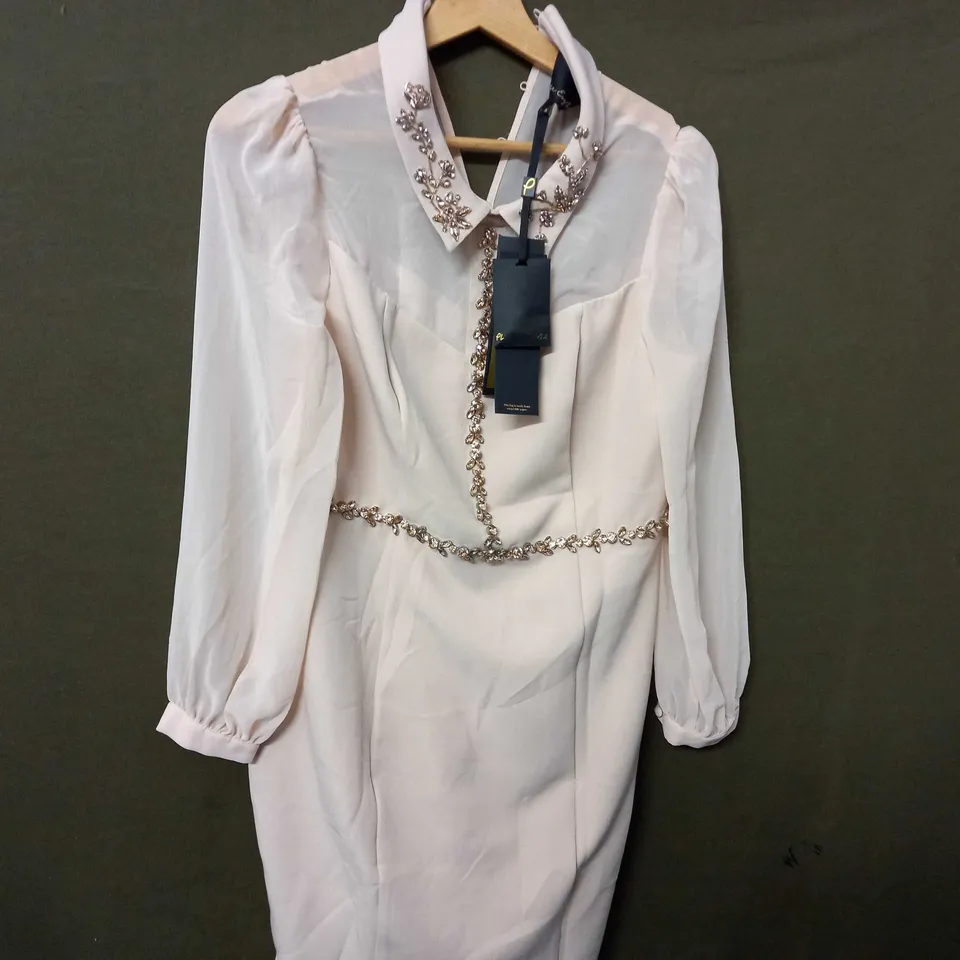 PHASE EIGHT LETITE AVAH DRESS IN ANTIQUE ROSE - UK 12