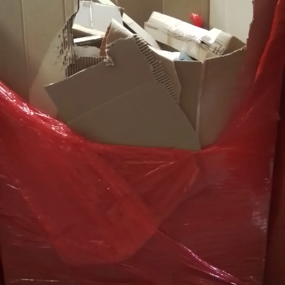 PALLET OF ASSORTED HOUSEHOLD GOODS AND PRODUCTS TO INCLUDE;PET BED,AIR COOLER,TENSION ROD