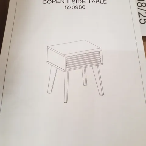 BOXED COPEN II SIDE TABLE - WALNUT