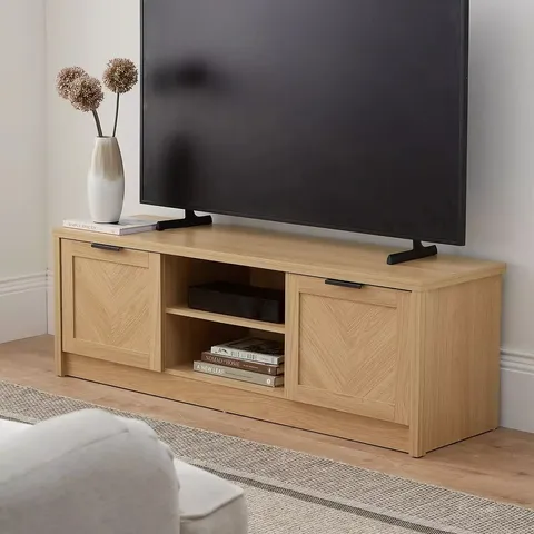 BOXED CHEVRY TV UNITS (FITS UP TO 65") - OAK