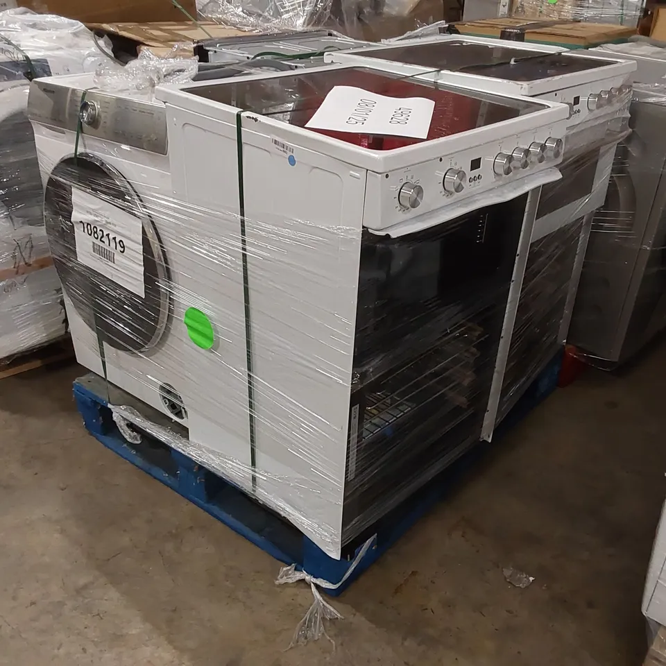 PALLET OF APPROXIMATELY 4 UNPROCESSED RAW RETURN WHITE GOODS TO INCLUDE;