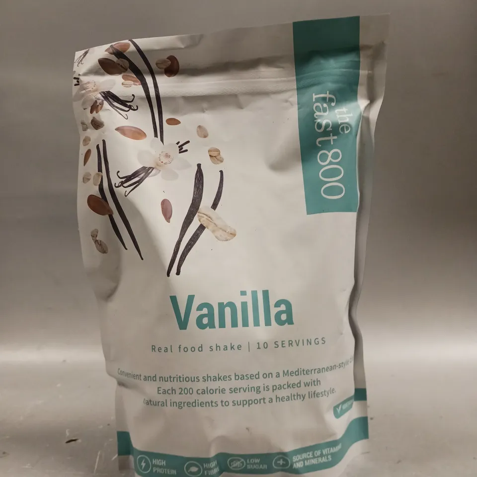 SEALED THEFAST800 REAL FOOD SHAKE - VANILLA - 500G