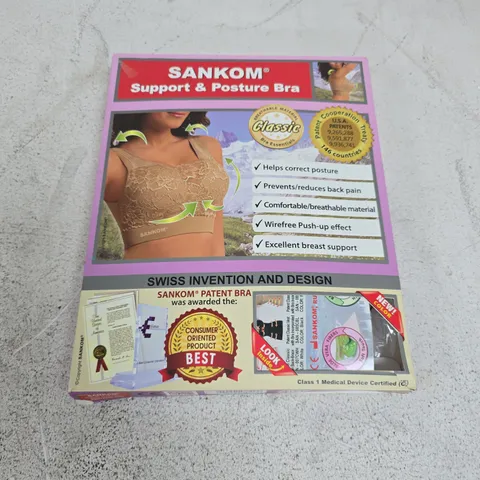 BOXED SANKOM SUPPORT & POSTURE BRA - L/XL