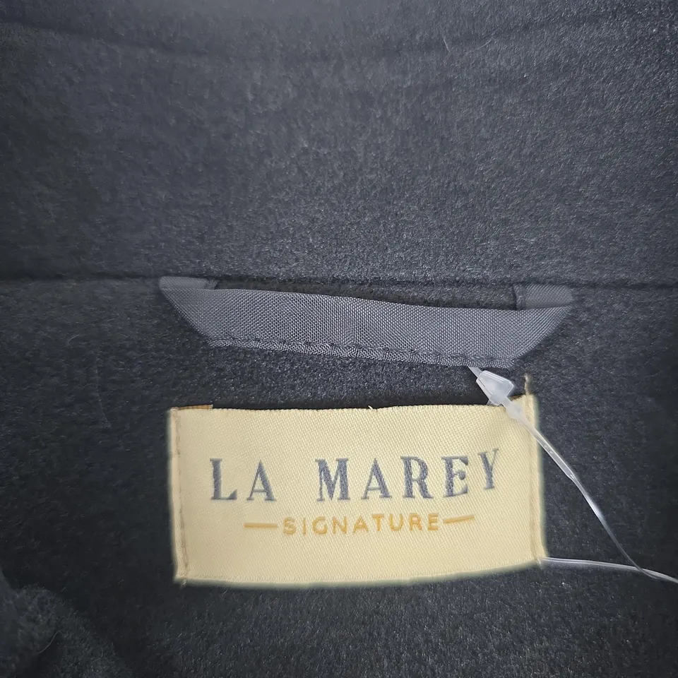 LA MAREY SIGNATURE BLACK COAT – XL – 100% POLYESTER