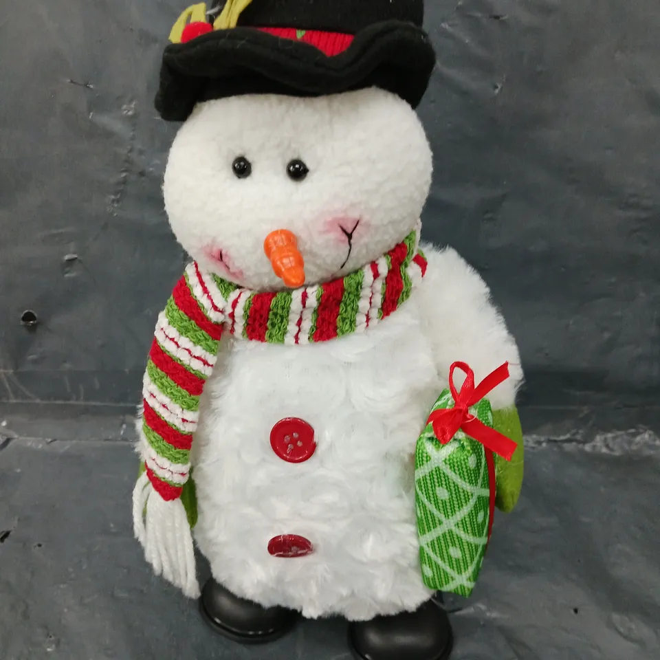 MUSICAL DANCING SNOWMAN CHRISTMAS DECORATION RRP £22.99