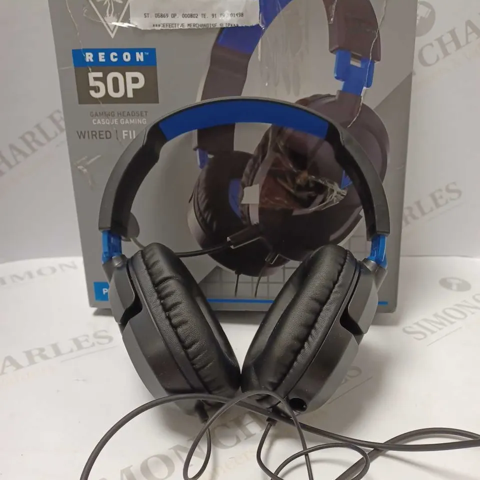 TURTLE BEACH RECON 50P GAMING HEADSET